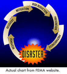 From the real FEMA website - not really the image they intended to convey